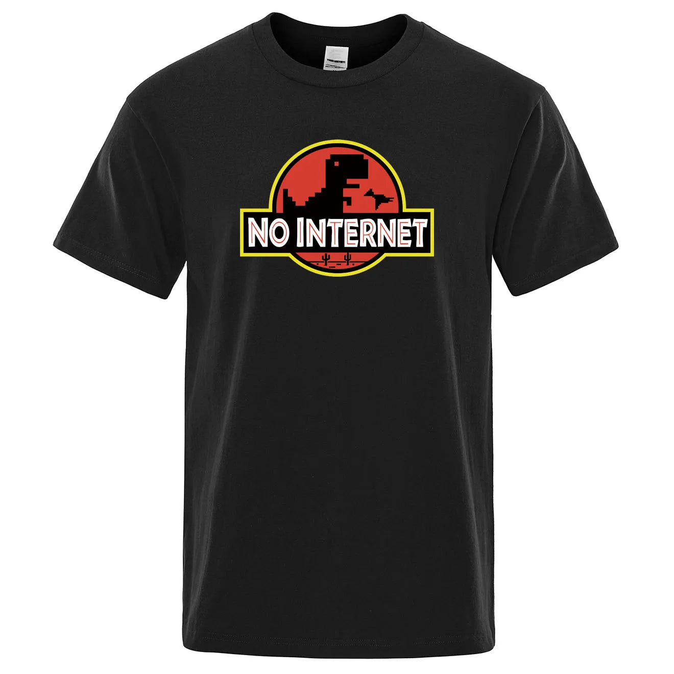 T-shirt Geek No Internet