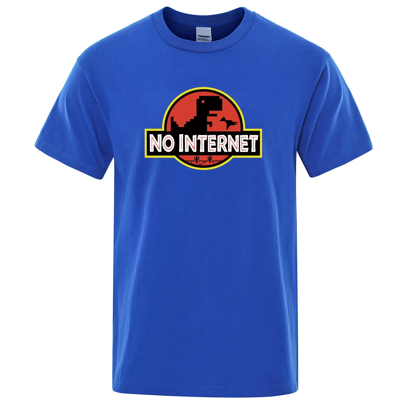 T-shirt Geek No Internet