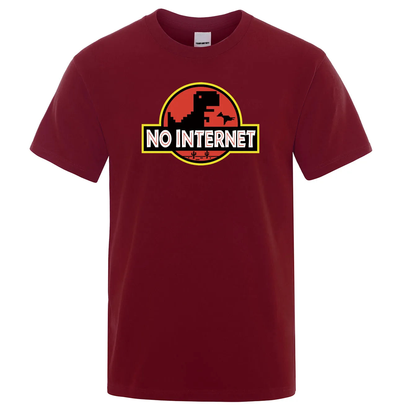 T-shirt Geek No Internet