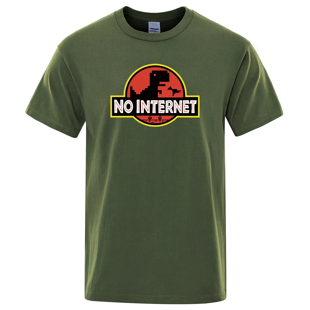 T-shirt Geek No Internet