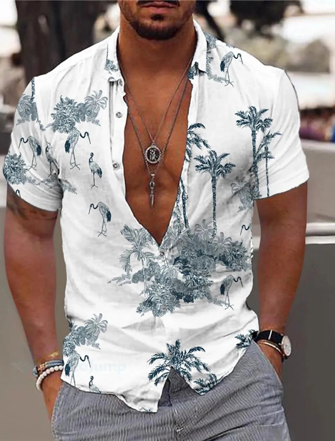 Camisa Havaiana Sunset Breeze