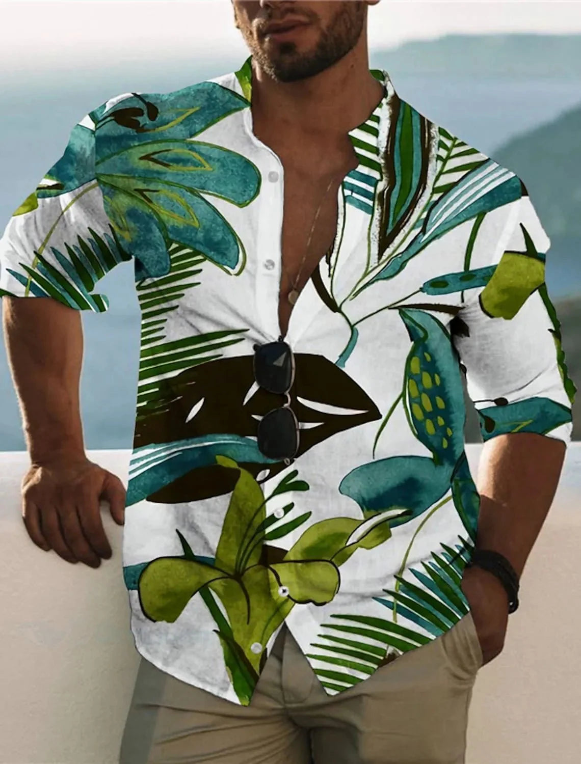 Camisa Havaiana Sunset Breeze
