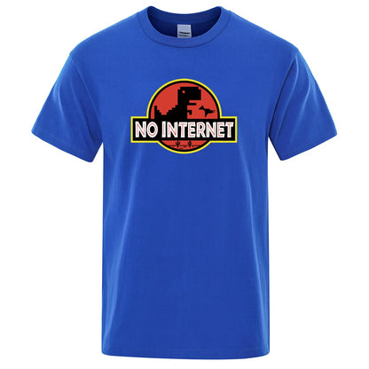 T-shirt Geek No Internet