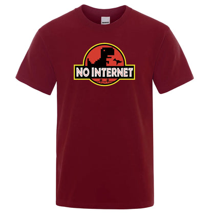 T-shirt Geek No Internet