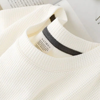 Camiseta Masculina Térmica Gola Careca Textura Preta