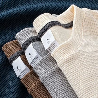 Camiseta Masculina Térmica Gola Careca Textura Preta