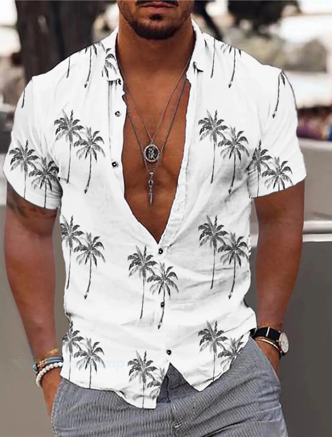 Camisa Havaiana Sunset Breeze