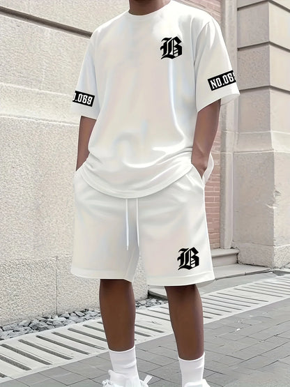 Conjunto Masculino Estampado Street Branco